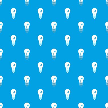 Ekoloji fikir ampul bitki deseni kesintisiz mavi