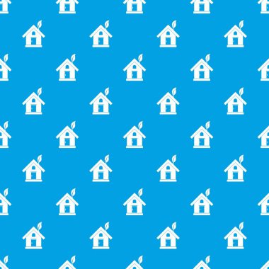 Eko ev konsepti desen kesintisiz mavi