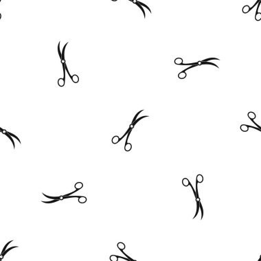 Cerrahi makas desen sorunsuz siyah