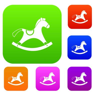 Sallanan at renk koleksiyonu ayarla