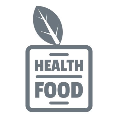 Sağlık gıda logosu, vintage tarzı