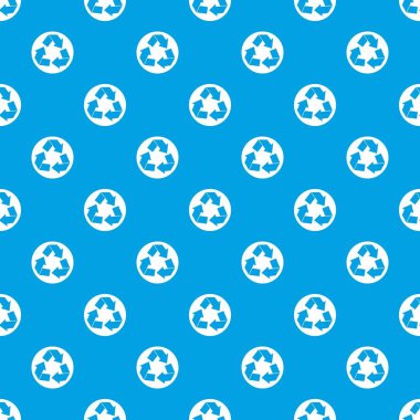 Geri dönüşüm işareti model sorunsuz mavi