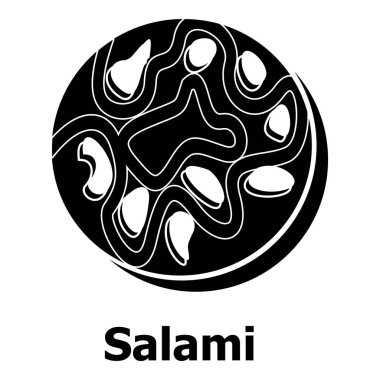 Salam simgesi, basit siyah stil