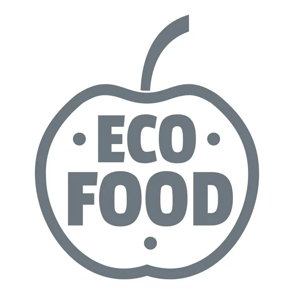 Logo alimentare biologico, stile vintage — Vettoriale Stock