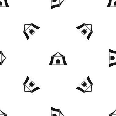 Hiking pavilion desen sorunsuz siyah