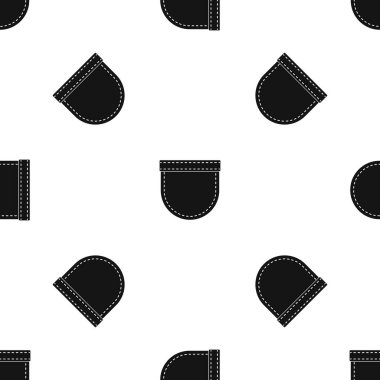 Gömlek cep desen sorunsuz siyah