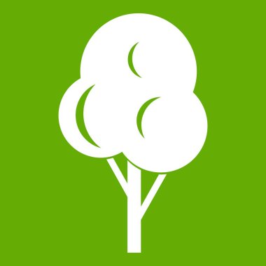 Sonbahar ağaç simgesi yeşil
