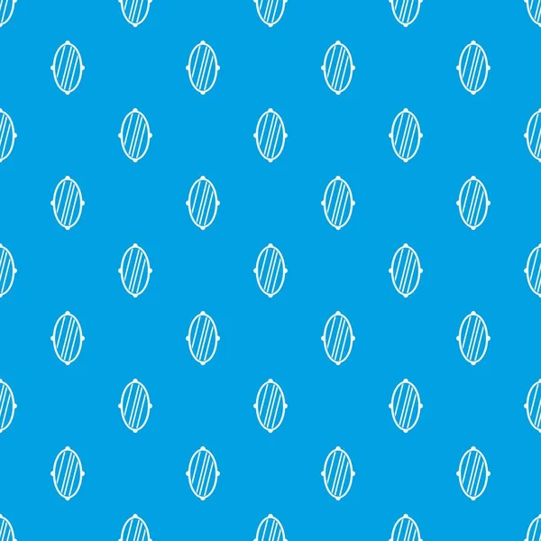 Oval Ayna Çerçeve desen kesintisiz mavi