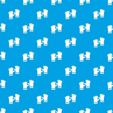 Lastik eldiven desen kesintisiz mavi