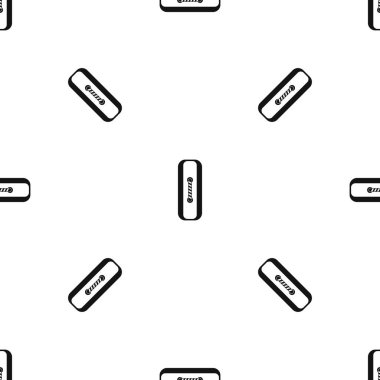 Dikili dikdörtgen düğmesi desen sorunsuz siyah