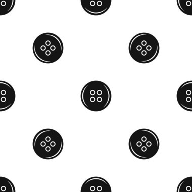 Plastik düğme desen sorunsuz siyah
