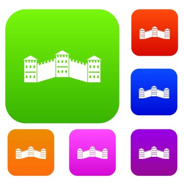 Çin Seddi renk koleksiyonu ayarla