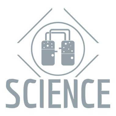 Deney merkezi logosu, basit gri tarzı