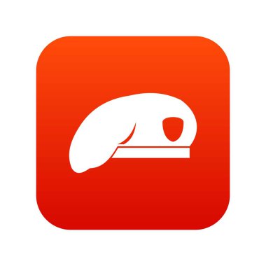 Askeri bere simgesi dijital kırmızı