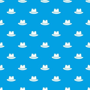 Şapka desen kesintisiz mavi