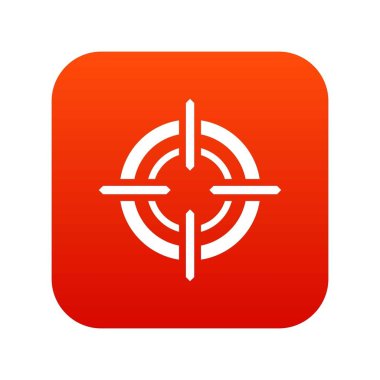 Hedef simgesi dijital kırmızı