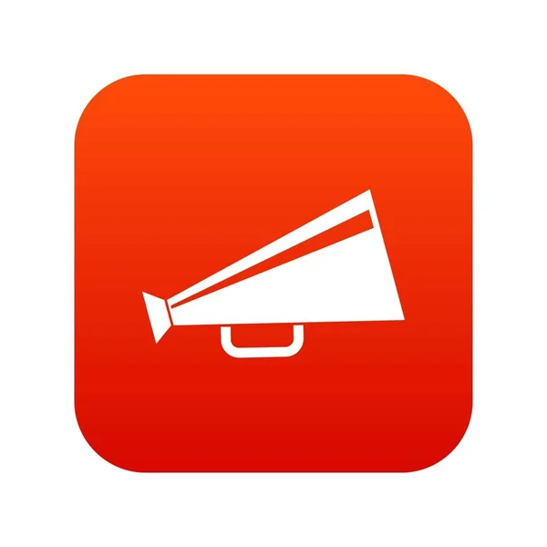 Csutora ikon digitális piros — Stock Vector