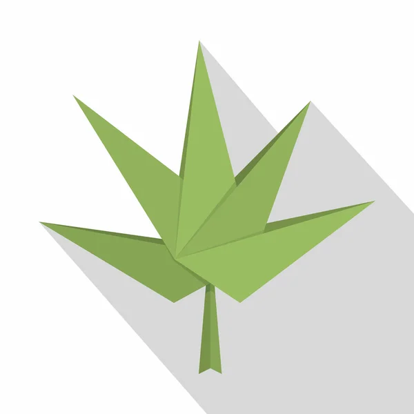 Origami papír ikona, plochý — Stockový vektor