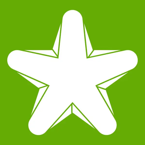 Icona stella verde — Vettoriale Stock