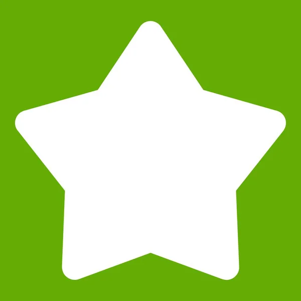 Zielona gwiazda ikona — Wektor stockowy