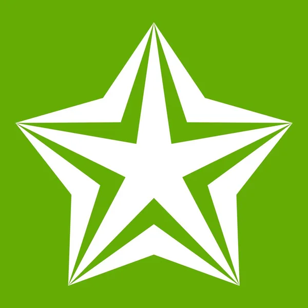 Ícone estrela verde —  Vetores de Stock