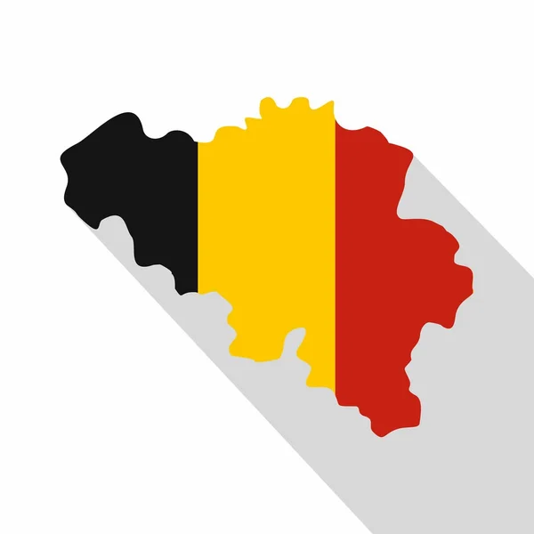 Allemagne icône de carte, style plat — Image vectorielle