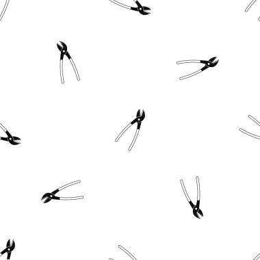 Sorunsuz siyah metal makası desen