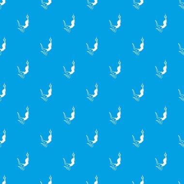 Kadın aerialist desen kesintisiz mavi