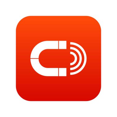 Mıknatıs simgesini dijital kırmızı