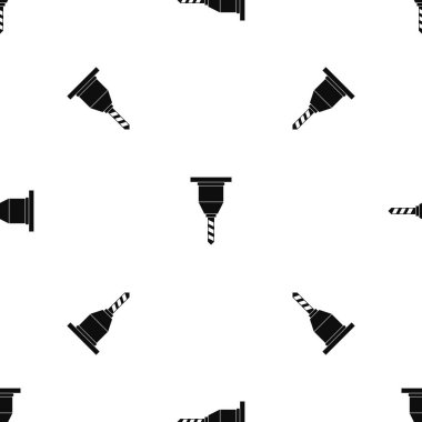 Drill bit deseni sorunsuz siyah