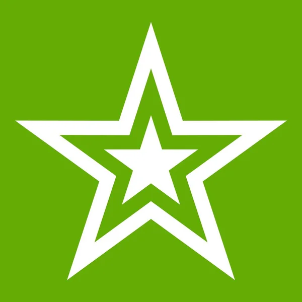 Stjärnan grönt — Stock vektor