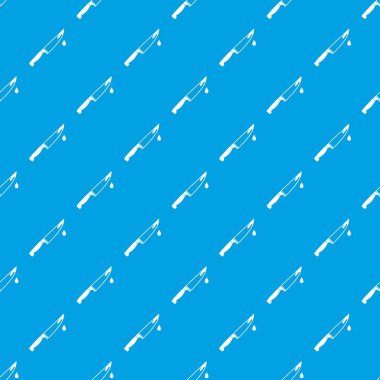 Çelik bıçak desen kesintisiz mavi