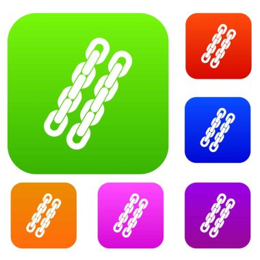 Zincirleri renk koleksiyonu ayarla