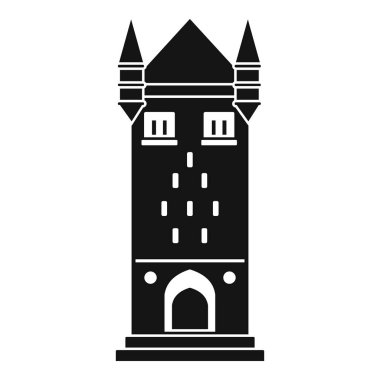 Kale kule simgesi, basit tarzı