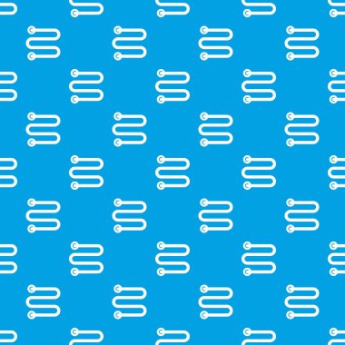 Isıtmalı havlu demiryolu desen kesintisiz mavi