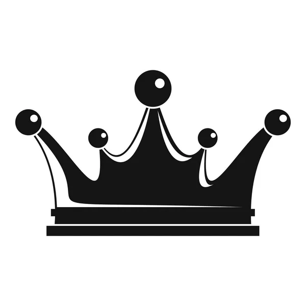 Crown ikona, jednoduchý styl — Stockový vektor