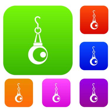 Güzellik inci kolye renk koleksiyonu ayarla