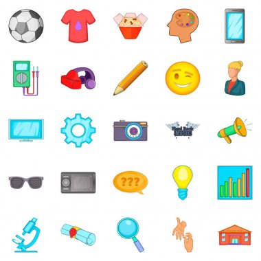 Uygulama Icons set, karikatür tarzı
