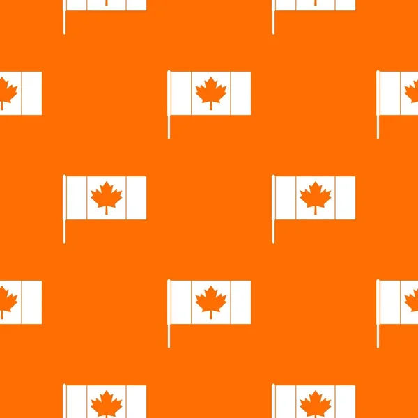 Канада прапор з флагштока візерунком безшовні — стоковий вектор