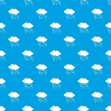 Kesintisiz mavi bulut ve kar desen