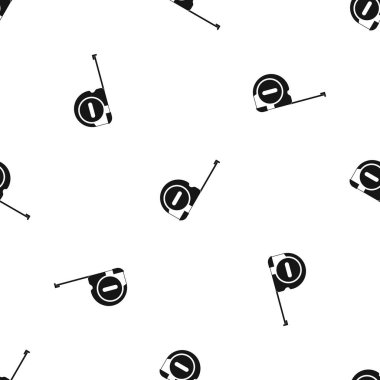 Rulet inşaat desen sorunsuz siyah