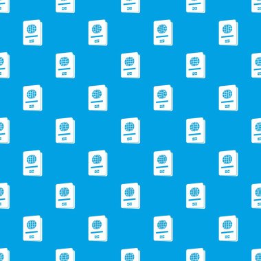 Pasaport desen kesintisiz mavi