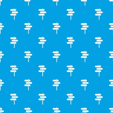 Kesintisiz mavi yön işaretleri desen