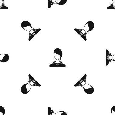 Kadın desen sorunsuz siyah