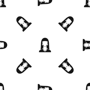 Kadın desen sorunsuz siyah