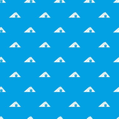 Çadır desen kesintisiz mavi