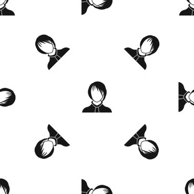 Kadın desen sorunsuz siyah