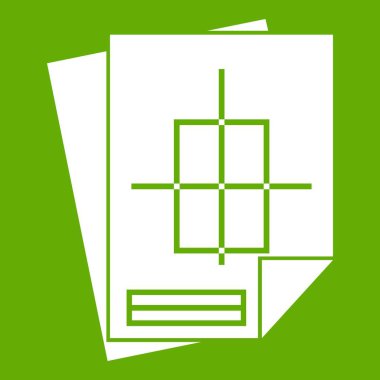 Ev inşaat proje simgesi yeşil