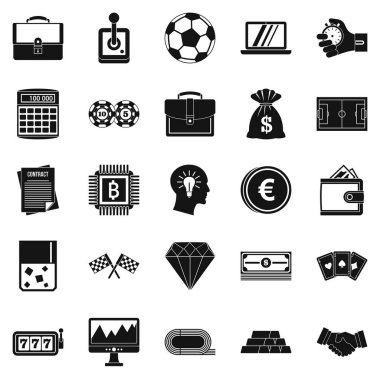 Tote Icons set, basit tarzı