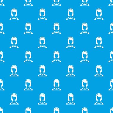 Hizmetçi desen kesintisiz mavi